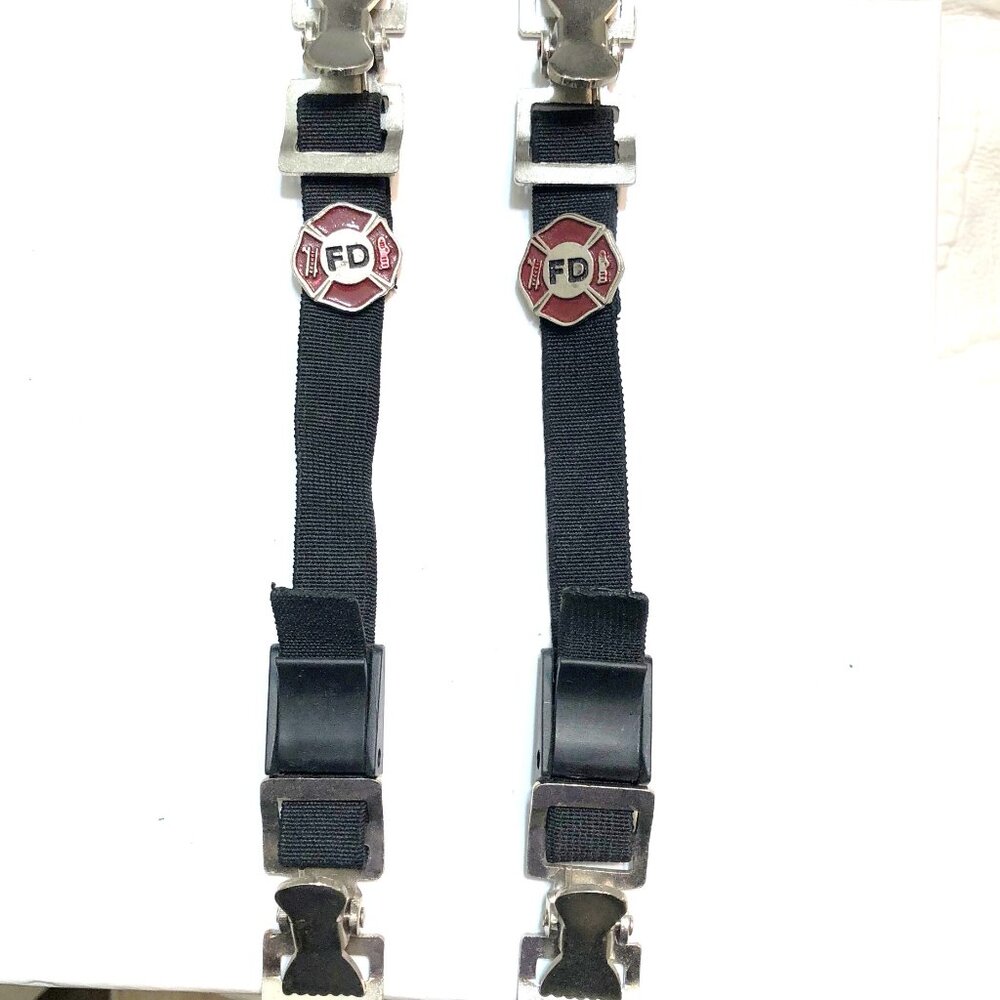 Tennessee Leather Fire Department Motorcycle Riding Pant Alligator Clips